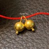 5mmx9.5mm 18k Solid Yellow Gold Handmade Ball With Granulation Point