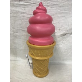 Giant Ice Cream Cone Strawberry Lamp