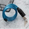 Saraoriginalshop 2 Sizes Blue Spiral Lock for Bicycles, Motorcycles, Electric