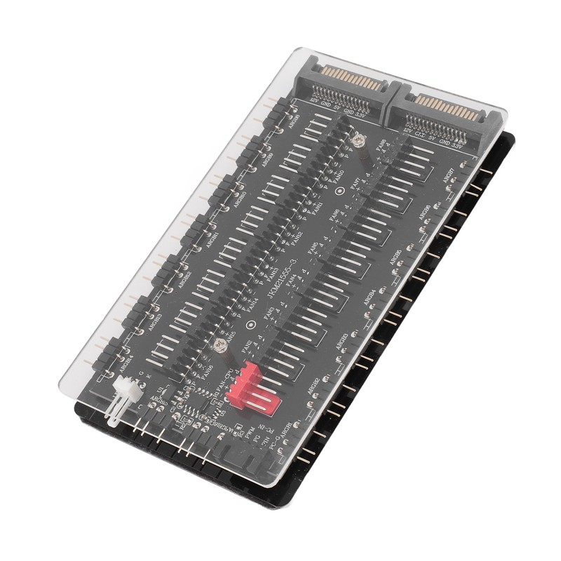 2 in 1 16 Way ARGB PWM Fan Hub SATA