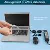 50PCS Reusable Cable Ties, Adjustable Cable Ties, Fastening Cable Ties,Microfiber