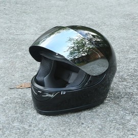 TCMT Full Face Motorcycle Helmet for Adults Men Women, Lightweight Polycarbonate Street Bike Dirt Bike Helmet with Anti-Scratch Mirror Shield and Removable Liner, DOT Approved