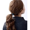 VINGTAINE H7359-BL- Rhinestone Bijou Square Hair Elastic Casual Hair Accessory