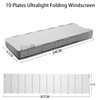 10 Plates Ultralight Folding Camp Stove Windscreen Portable Camping Stove