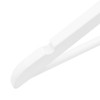 Hanger Set of 20 White Hardwood, Metal Standard Non-Slip, Home