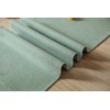 ZeeMart Sage Table Runners 72 Inches Long, Burlap Linen Style