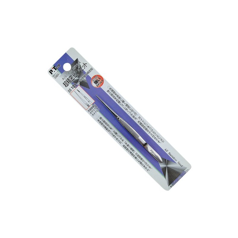 Ichinen Access P.Tool Tweezers, Ultra Precision Tweezers, Fine Tip, 4641,