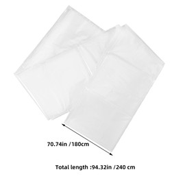 ABOOFAN 2 Pcs Queen Mattress Storage Bags Heavy Duty Plastic Wraps for Moving Protection Transparent Design for Easy Monitoring for Long Term Storage Transport