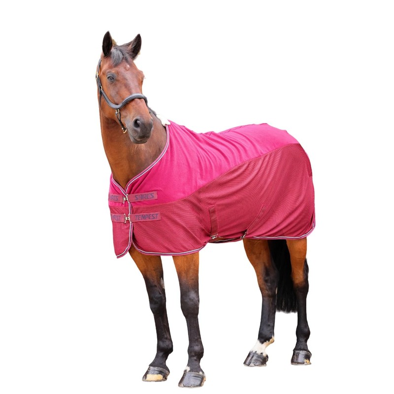 Shires Tempest Original Fleece Mesh Cooler / Travel Rug (5'9",