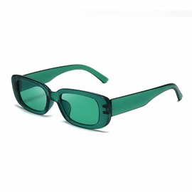 St. Patrick's Day Green Sunglasses for Adult Irish Shamrock Sunglasses Green Leprechaun Costume Glasses (Green-C1)