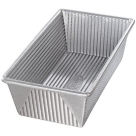 USA Pans 9 x 5 x 2.75-Inch Loaf Pan, Aluminized Steel with Americoat