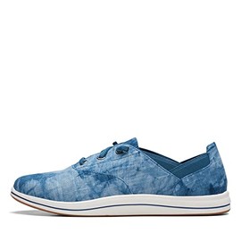 Clarks Breeze Ave II - Tenis para Mujer, Denim Blue Interest, 9 Wide