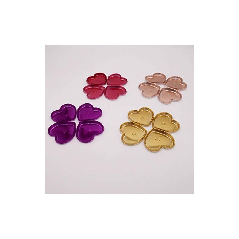 FBAHT7884AS Heart Trays Assortment 40 Sheets (4 Colors x 10)