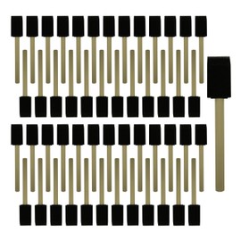 Fewanland 1" Foam Brush Set High Density Foam 50pcs