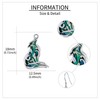 ONEFINITY Wolf Earrings For Women 925 Sterling Silver Abalone Shell