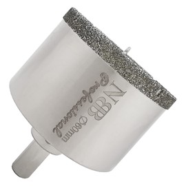 NBB Galvanised Diamond Drill Bit with Triangular Shaft Diamond Crown for Wet Drilling in Marble Luxury Stone Ceramic Granite Tiles Glass etc. in Bench Drill and Gun Drill (60 mm)