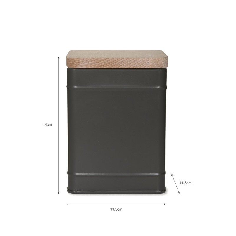 Garden Trading Borough Canister in Anthracite - Steel