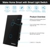 Smartyuns WiFi Smart Light Switch, Tempered Glass Panel Touch Light