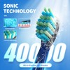 TEETHEORY 2 Pack Sonic Toothbrush, Electric Toothbrush Adults with 40000VPM