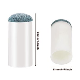 HZ Yihai Autumn 50 Pcs 13 mm Billiard Pool Cue Tips Slip-on Cue Tips Replacements, Cue Tips for Pool Stick, Pool Stick Tips Replacement Kit