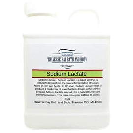 Traverse Bay Bath and Body Sodium lactate, 8 OZ, Safety sealed container. 60% concentration USP Natural Preservative made in the USA