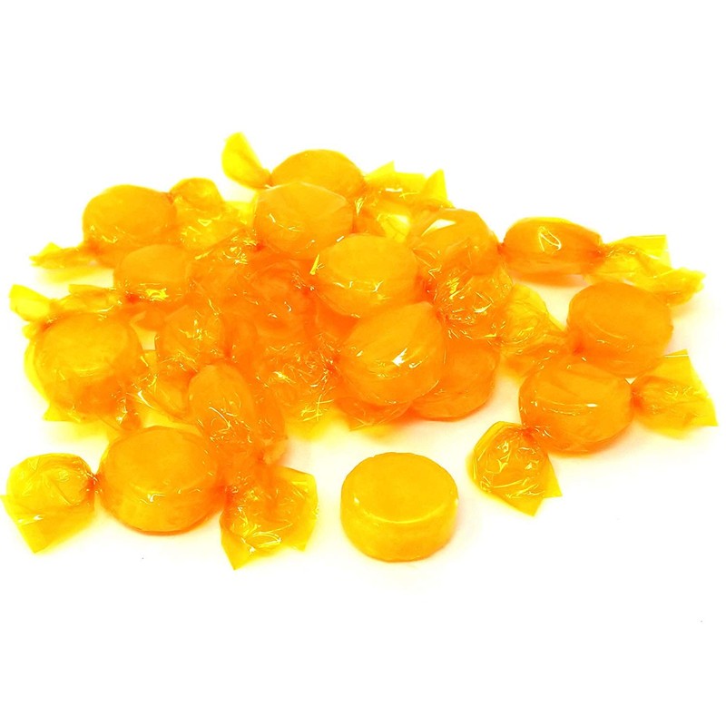 CrazyOutlet Butterscotch Disks Hard Candy, Individually Wrapped Retro Candy Bulk,
