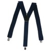 Men's fully adjustable Clip on Braces/Suspenders, 3.5cm - Navy Blue