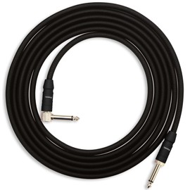 Pronomic Trendline INST-A-3S Jack Cable 3 m Professional Guitar / Instrument Cable 6.3 mm Jack 24 Carat Gold-Plated Flexible and Robust Outer Jacket with Cable Velcro Black
