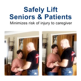 Lift Belt 39'' for Elderly Patients Help Pick Off Floor & Stand Turn on Bed Chair Assist Aid, Transfer Sling Handicapped Accessories, Medical Supplies for Home Care, Thicken Padded with Handles