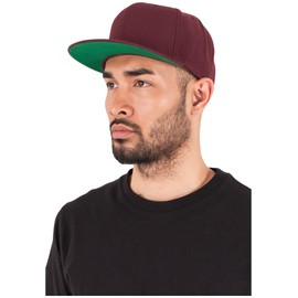 Flex fit Mütze Classic Snapback, Children's Cap, Red (Maroon), One Size