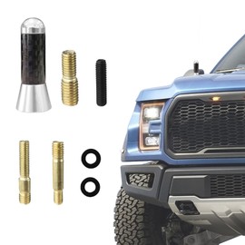 Lecctso Car Short Antenna Replacement, Carbon Fiber Car Short Radio Antenna, Mini Aerial Auto Stubby Antenna, 1.37 Inch Short Car Antenna, Car Decoration Short Antenna for Most Cars SUVs and Trucks