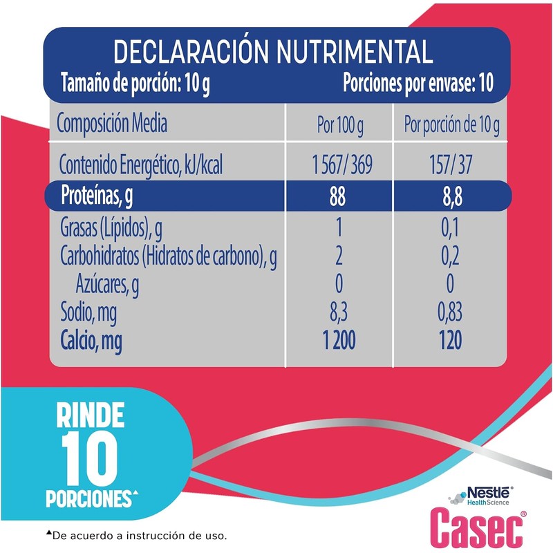 Casec - Suplemento dietético,®, 100 g