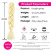 Braids Extensions, Pack of 3, Jumbo Braid Extensions, 24 Inches,