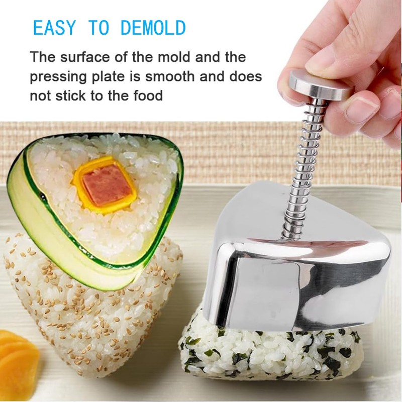 AngelReally Onigiri Mold, Triangle Sushi Mold Press Rice Ball Maker