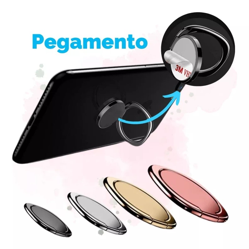 Mafab Soporte Sujetador Anillo Dedo Celular Metálico Circular 1 Pz