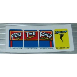 Williams Whirlwind Pinball Machine Drop Target Decal Set