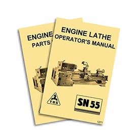 TOS SN55 Engine Metal Lathe Owner's Instructions and Parts Manuals