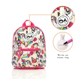 Pink Unicorn Toddler Kids Children Mini Backpack Rucksack With Reins Girl Boy