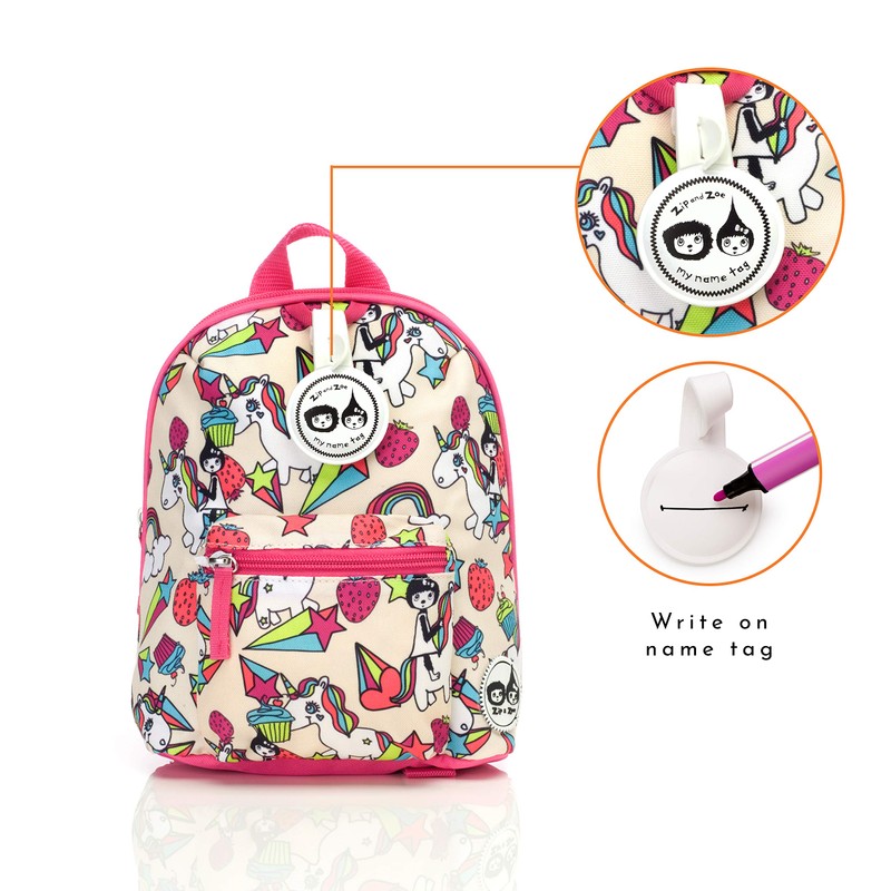 Pink Unicorn Toddler Kids Children Mini Backpack Rucksack With Reins
