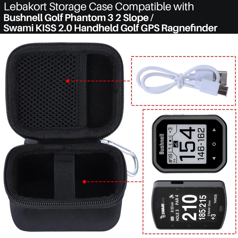 Lebakort Storage Case Compatible with Bushnell Golf Phantom 3 2