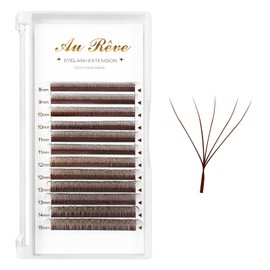 W Eyelash Extensions D Curl 0.07mm 8-15mm Mix Tray Brown W Shaped 5D Volume Premade Fan Lashes Matte Black Cluster Easy Fans Lashes Professional Use YY Lash