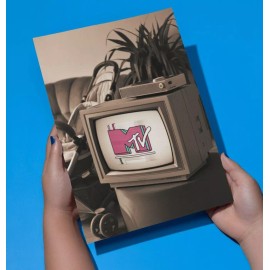 Rickell Cards Birthday Card Funny Birthday Card Nostalgic Retro MTV Happy Birthday Card 4"X6"