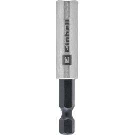 Original Einhell Magnetic Bit Holder with 1/4 Inch E 6.3 Shank, 60 mm (Chrome Vanadium, Stainless Steel Sleeve, Permanent Magnet, Lasered Logo)