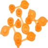 10 Pack Small Universal Can Vent Cap Yellow Fuel Gas