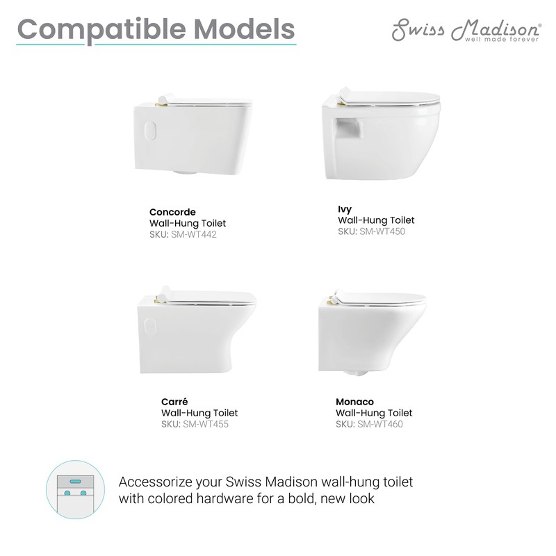 Swiss Madison Well Made Forever SM-CH06G Swiss Madison Hardware, Gold