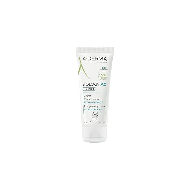 ADERMA, Biology AC Hydra Crema Calmante Compensadora, Hidratación 48H Para