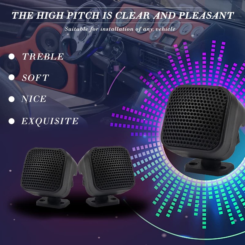 FERCAISH 2 Pcs 500W Car Speaker, TP-004A High Power Stereo