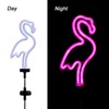Flamingo Solar Garden Stake Lights, [Set of 2] Outdoor Solar