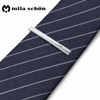 mila schon se-ms026 Mira Sean Silver Insert Tie Clip, Brass,
