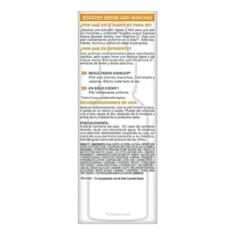 Vitamina Concentrado Serum Suero Crema Hidratante Garnier
